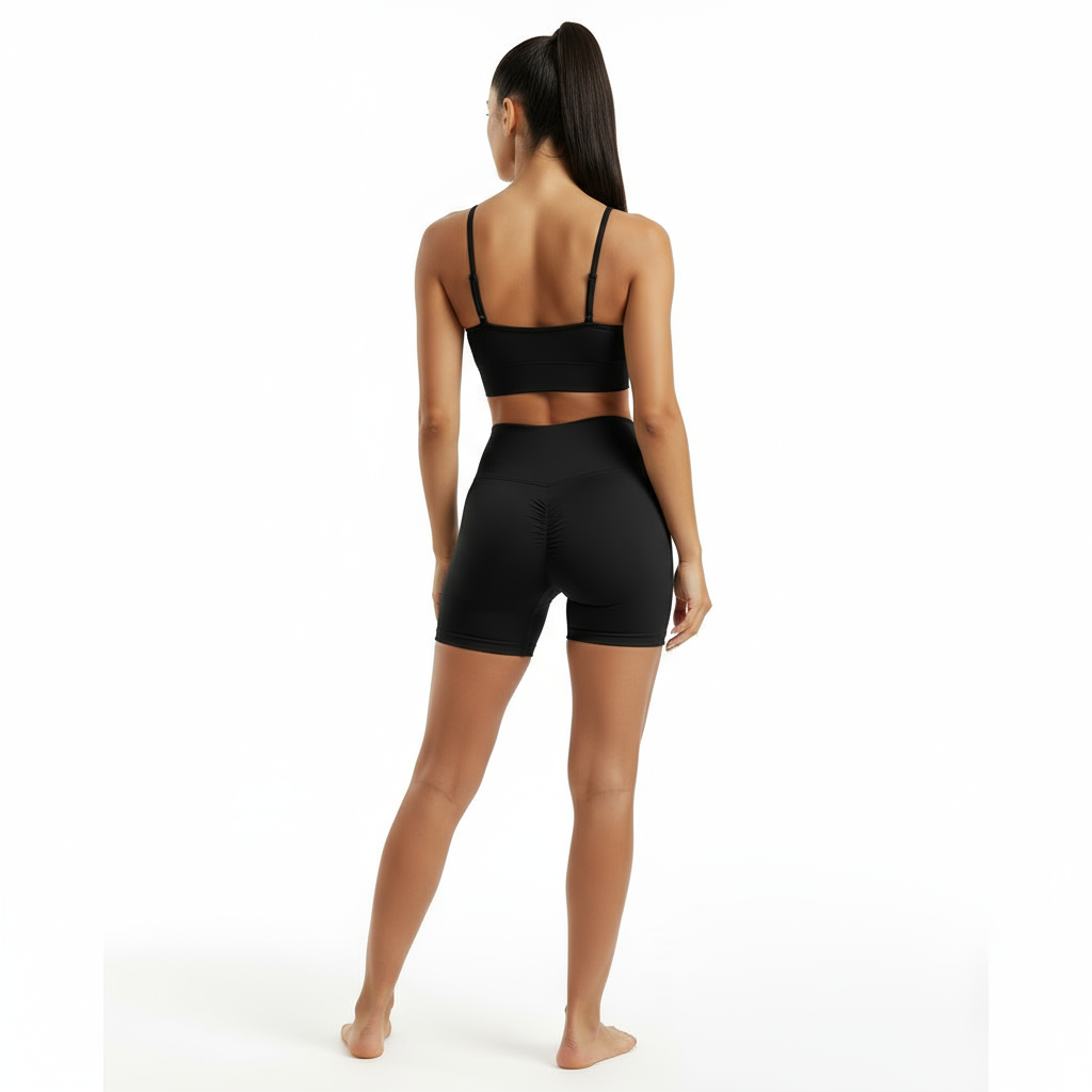 ZARAÉ Black Lemon Short Co-ord Set