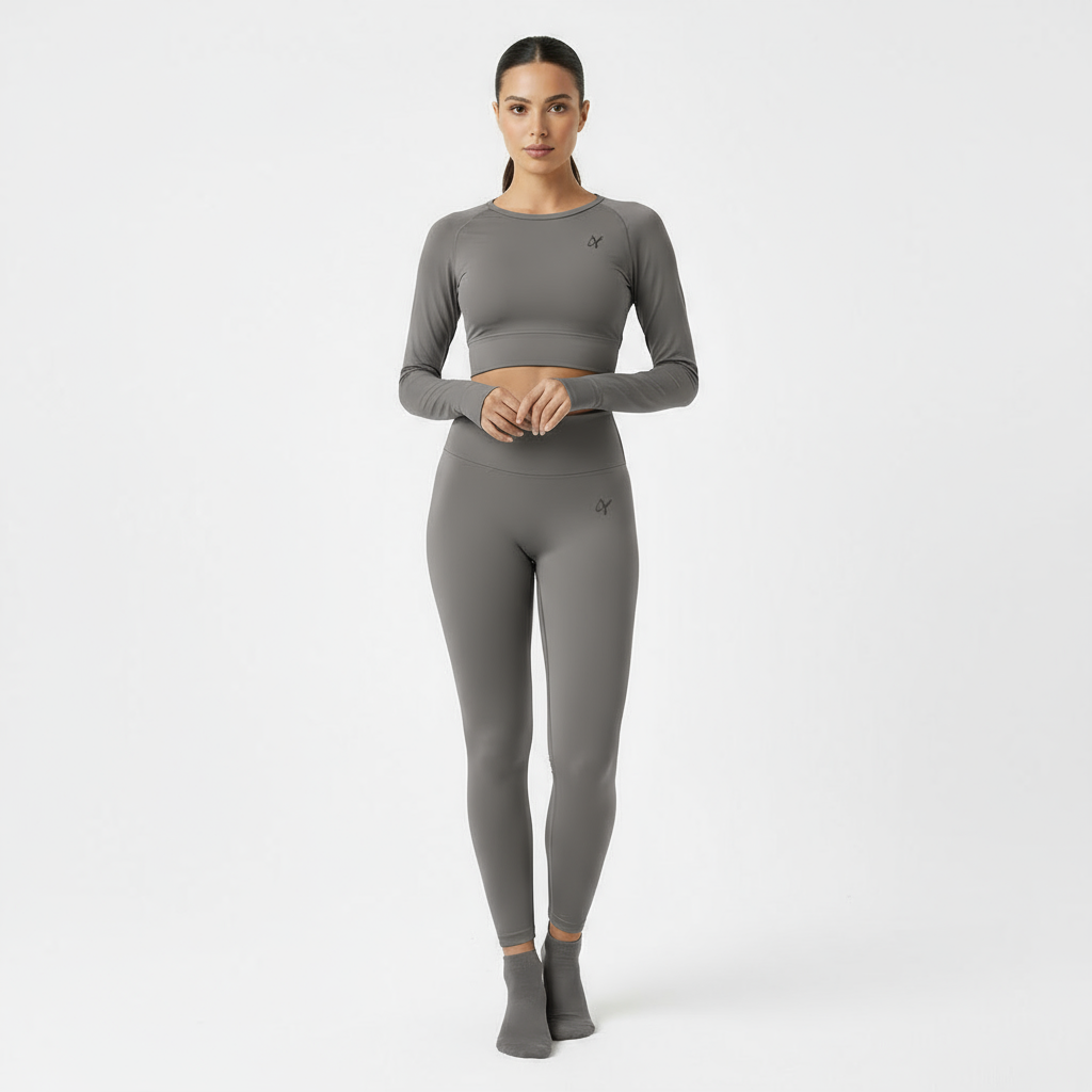 ZARAÉ Grey Aurora Long Co-ord Set