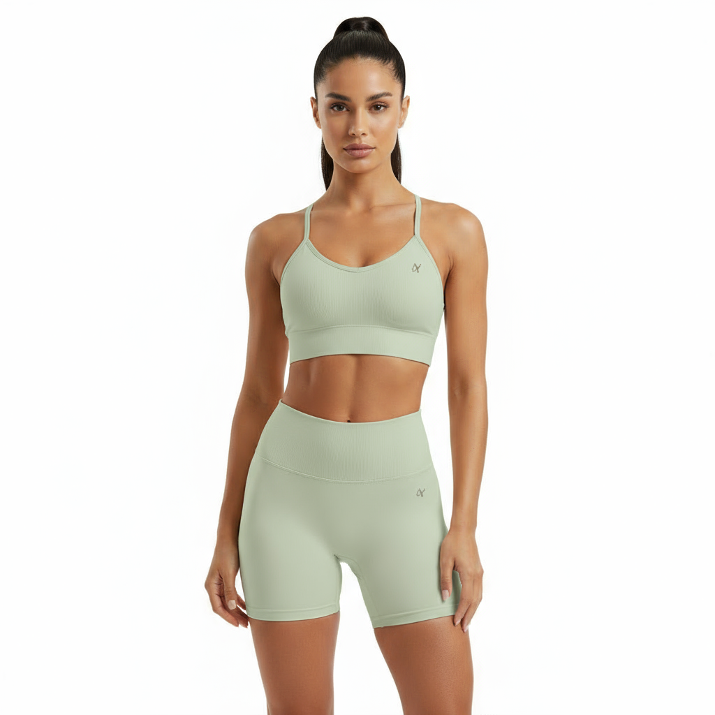 ZARAÉ Sage Lemon Short Co-ord Set