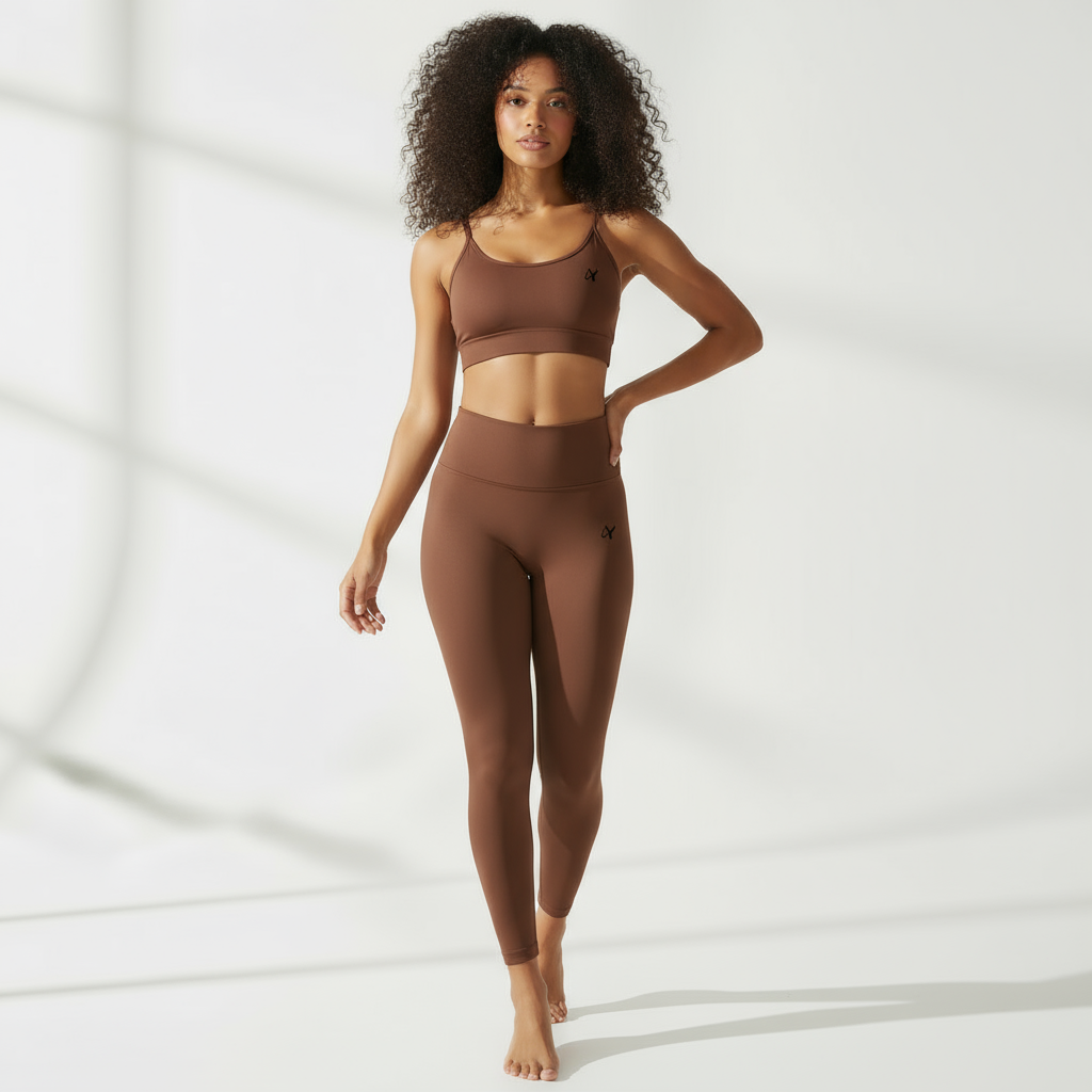 ZARAÉ Brown Nova Bra Co-ord Set