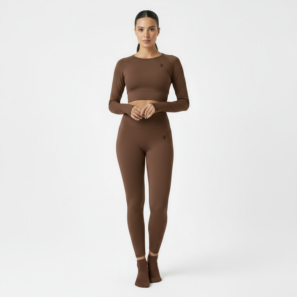 ZARAÉ Brown Aurora Long Co-ord Set