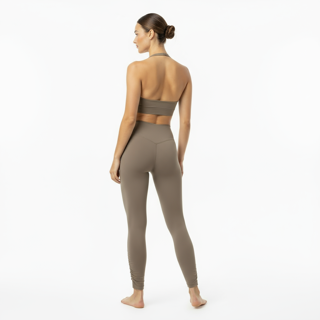 ZARAÉ Brown Bloom Open Back Co-ord Set