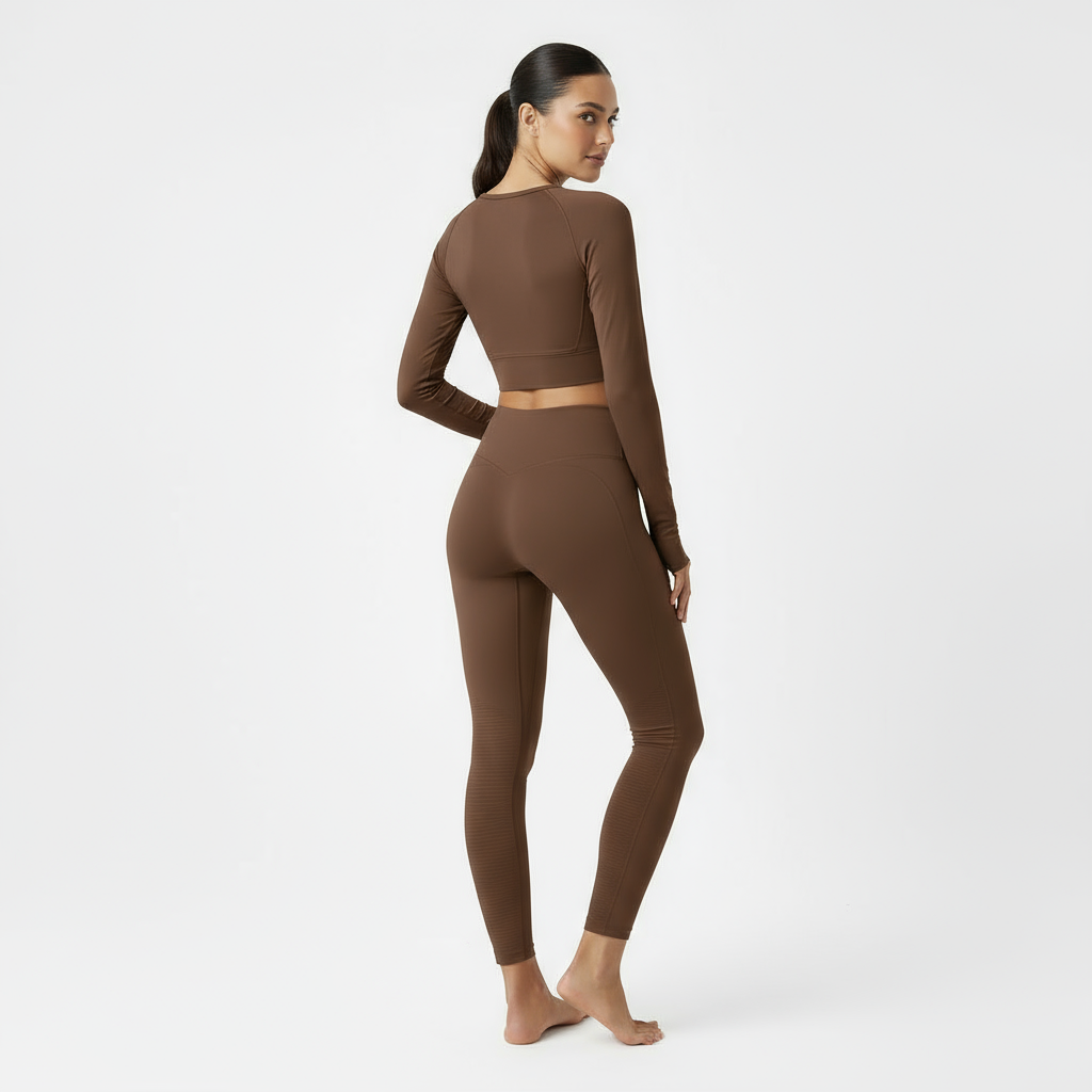 ZARAÉ Brown Aurora Long Co-ord Set