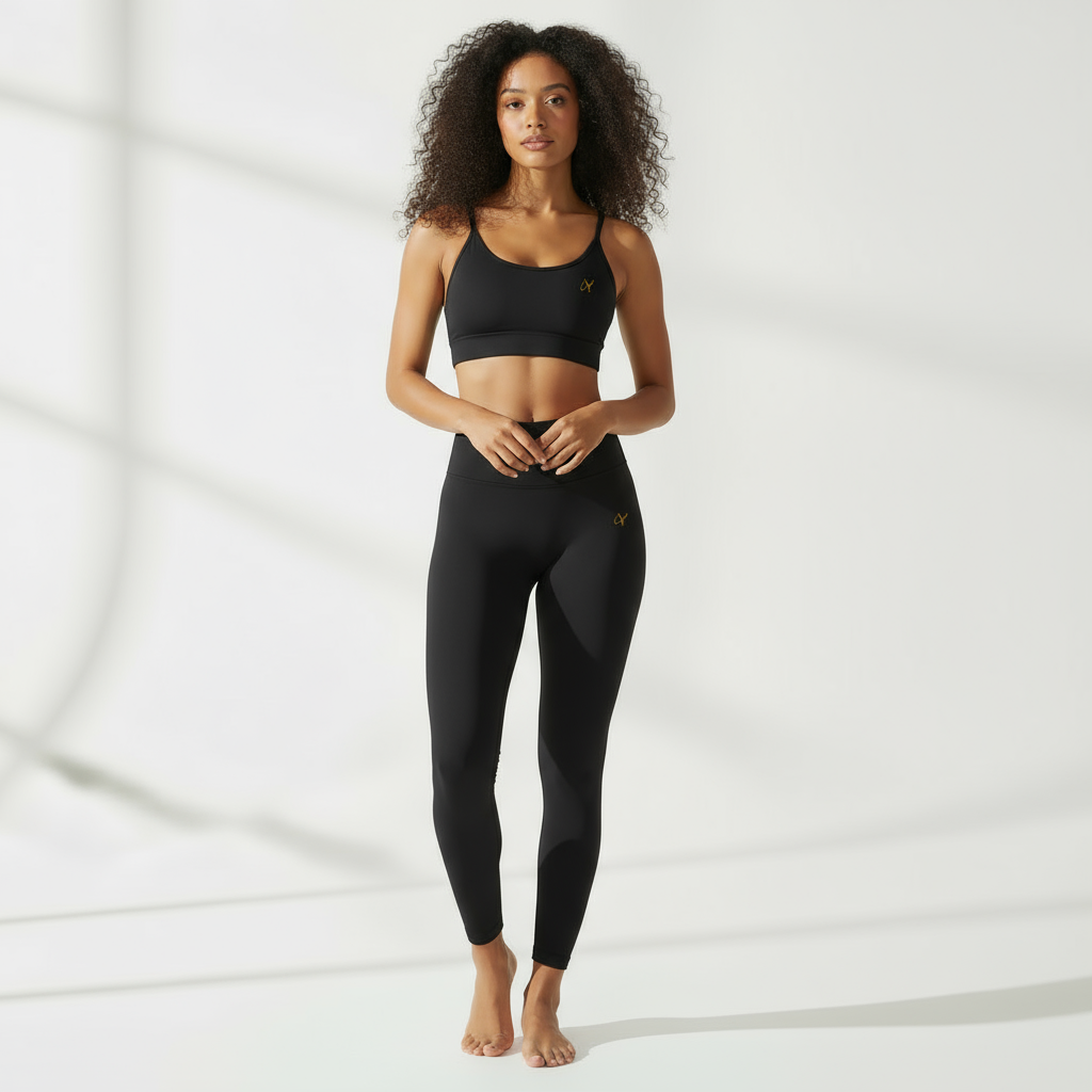 ZARAÉ Black Nova Bra Co-ord Set