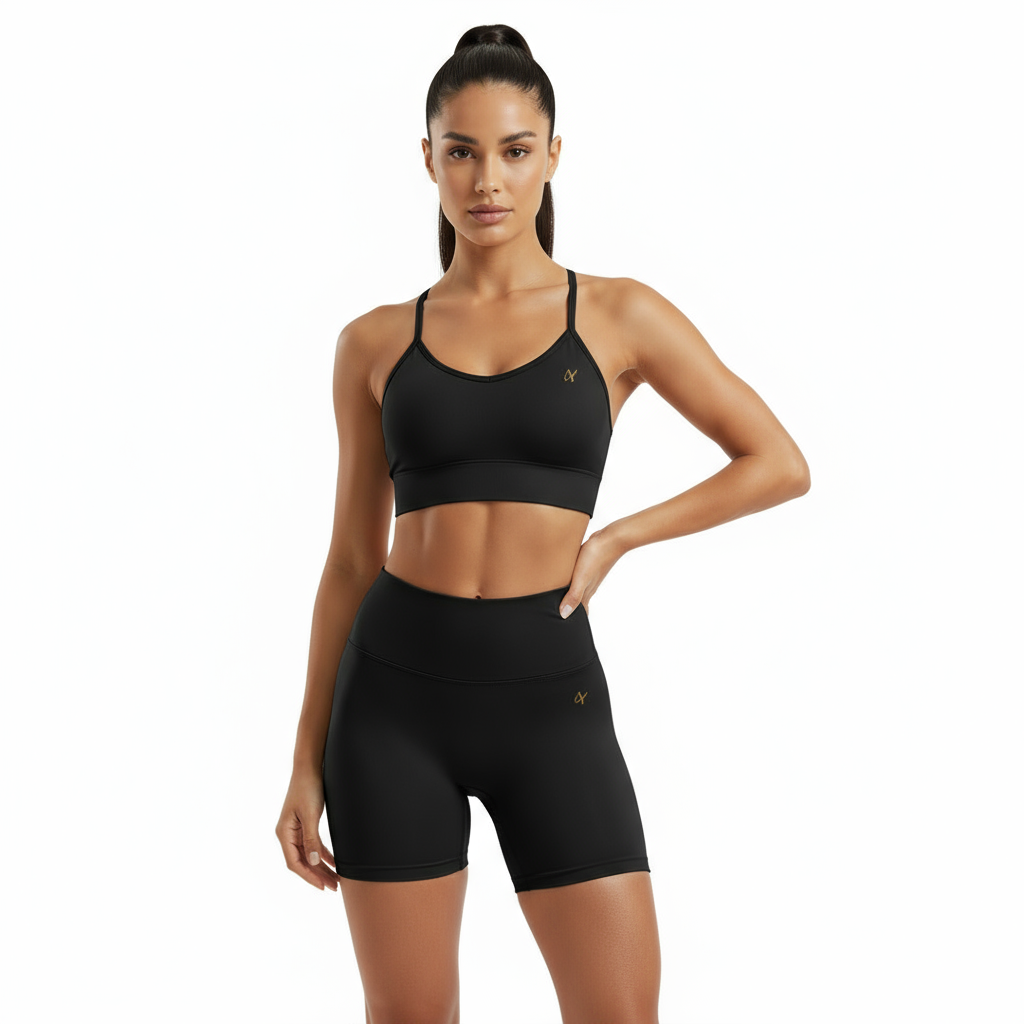 ZARAÉ Black Lemon Short Co-ord Set