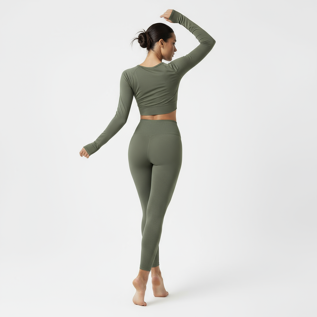 ZARAÉ Olive Green Aurora Long Co-ord Set