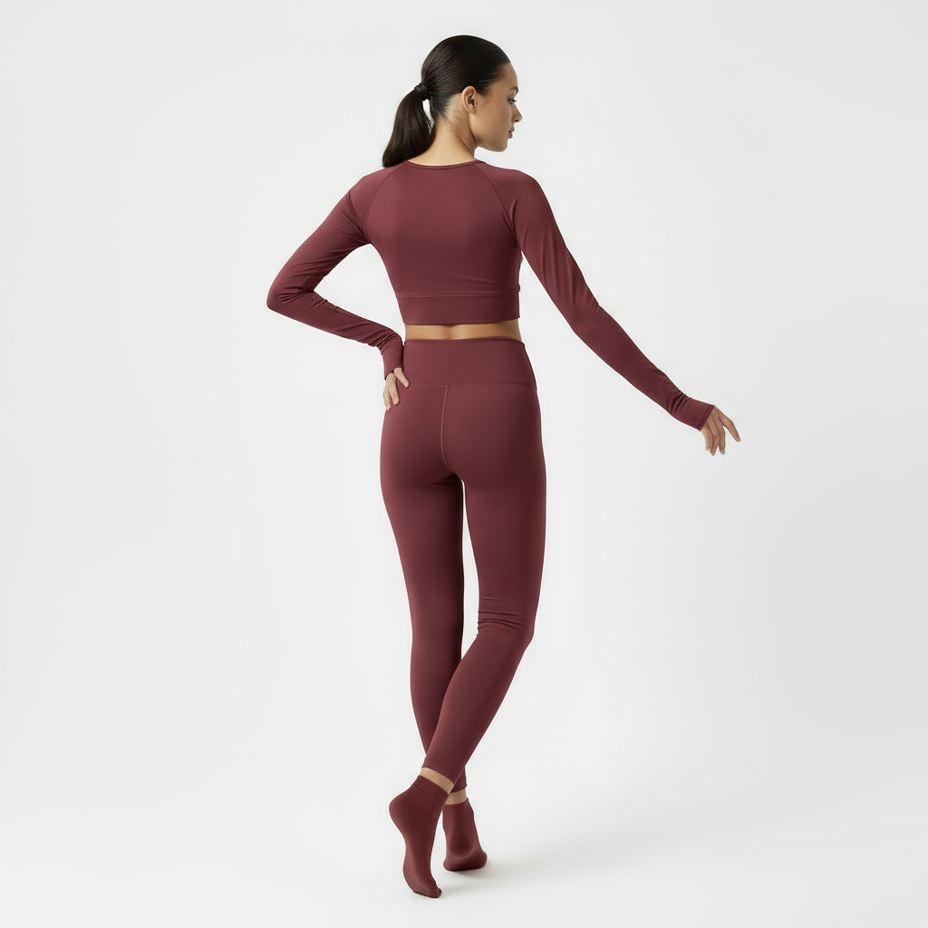 ZARAÉ Bordeaux Aurora Long Co-ord Set