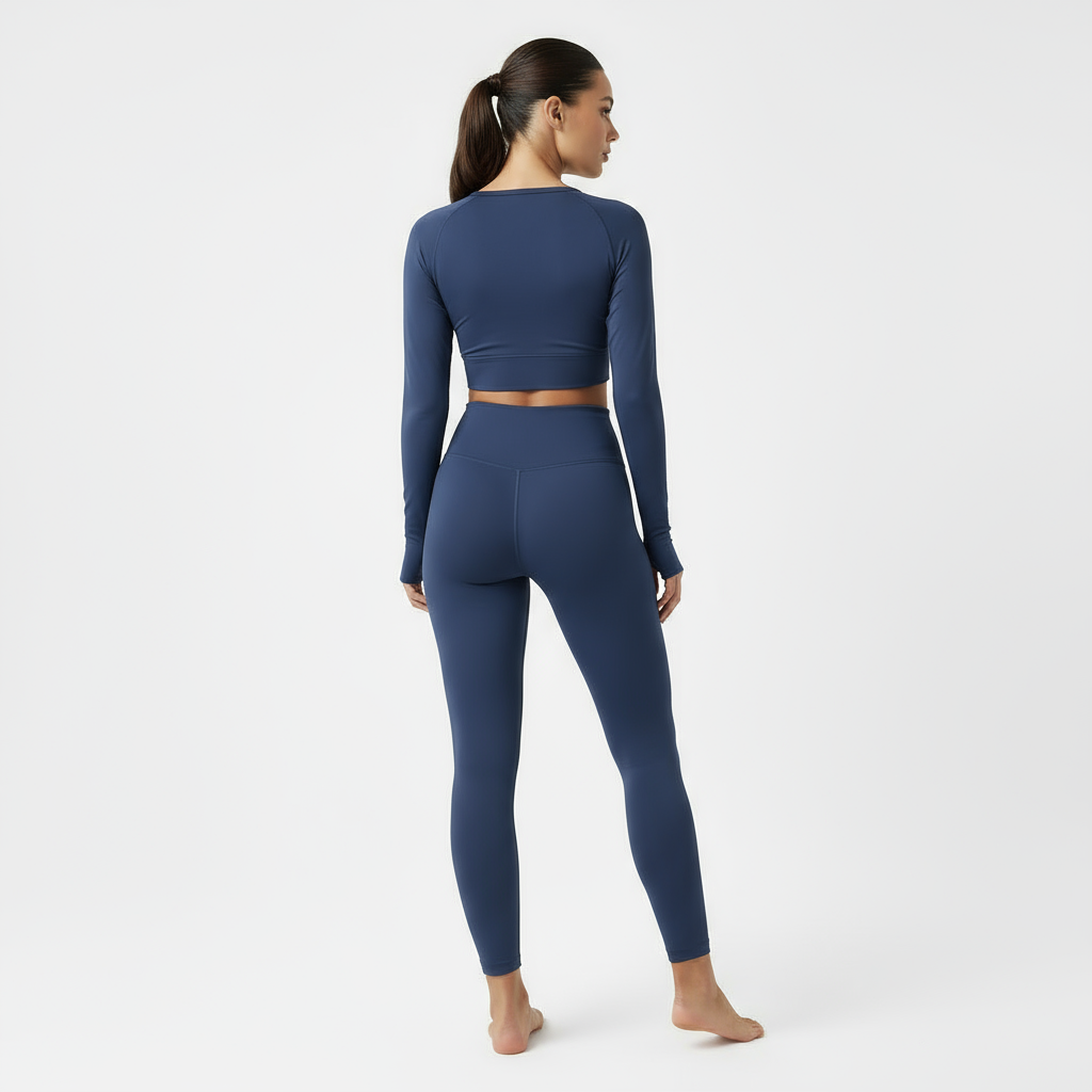 ZARAÉ Dark Blue Aurora Long Co-ord Set